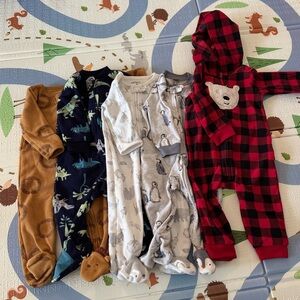 Carter's long sleeve Fleece sleep & play Pajamas